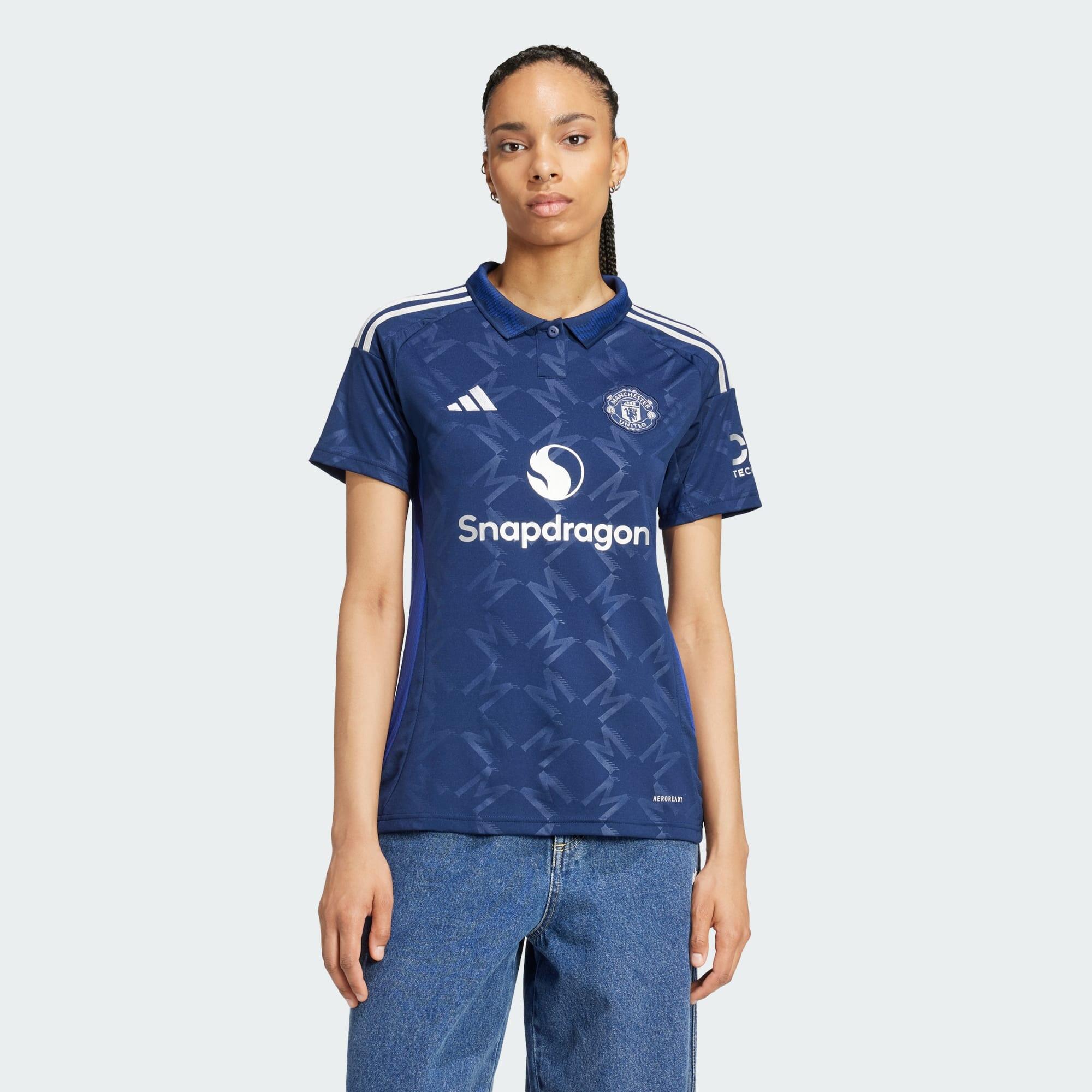 Adidas - Maillot Extérieur Manchester United 24/25 - Maillot Manches Courtes - Bleu - 42 M/l - Decathlon