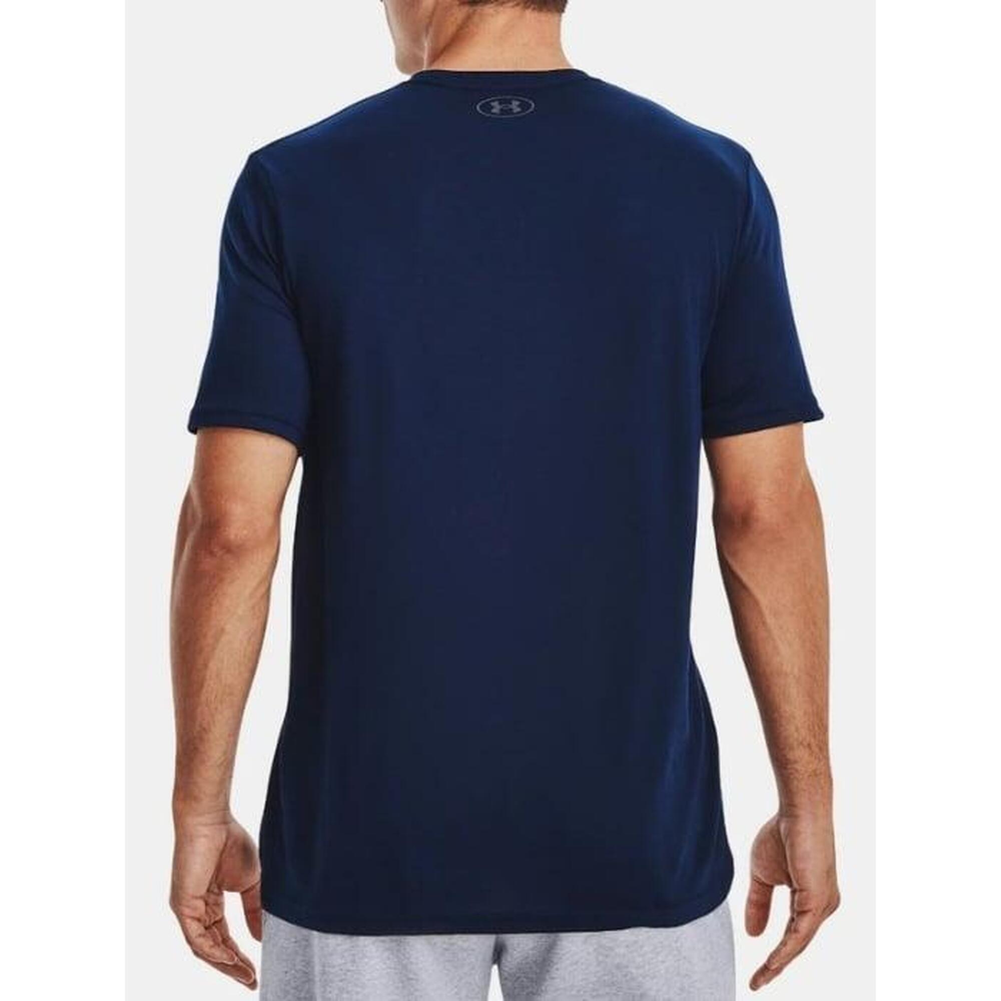 Tricou barbati Left Chest Lockup cu logo, 1370951-408, Bleumarin inchis