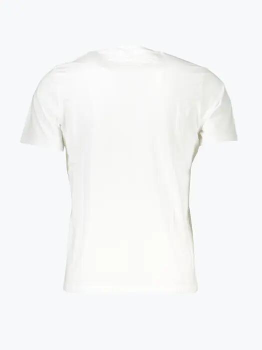 Tricou barbati din bumbac cu croiala Regular fit si imprimeu cu logo alb 2/2