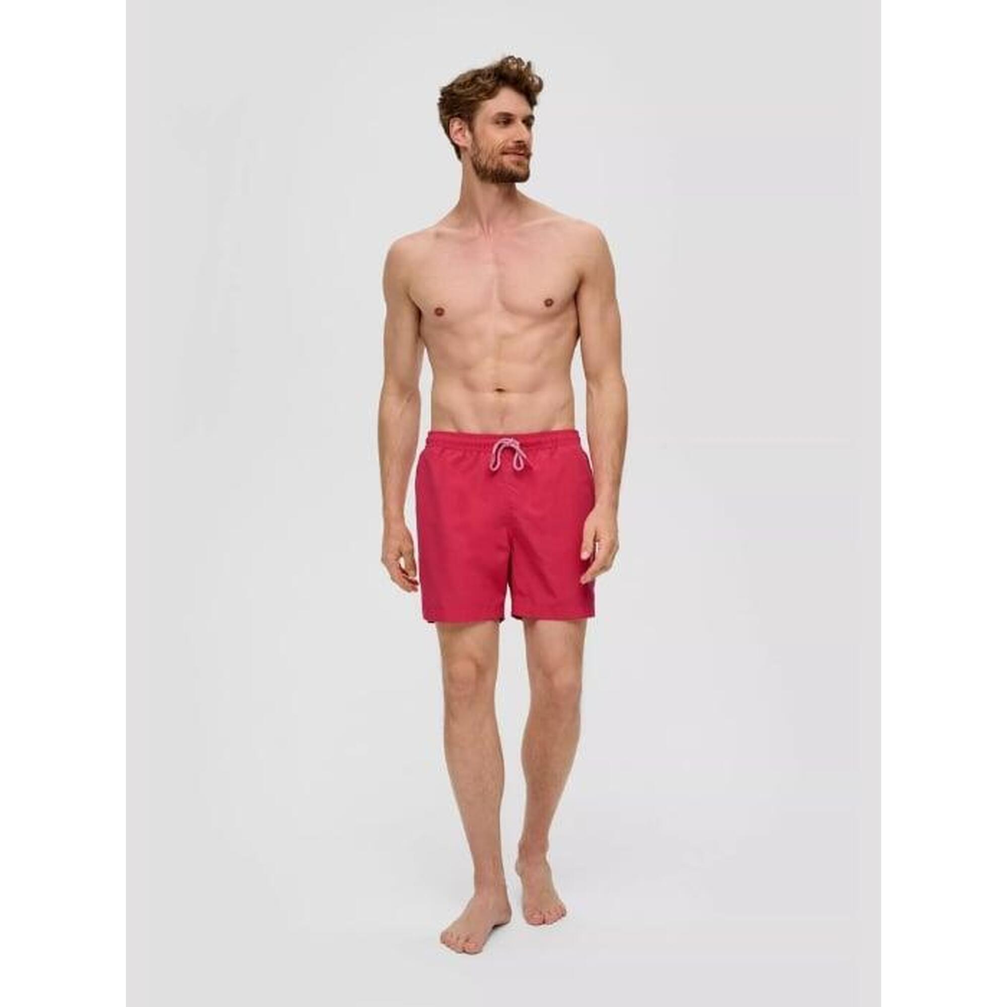 Pantaloni scurti barbati pentru inot cu croiala Regular fit, Roz