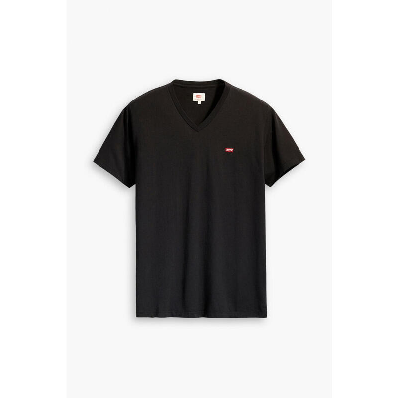 Tricou cu decolteu in v negru