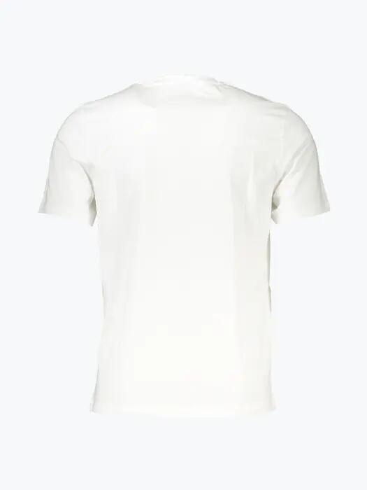 Tricou barbati cu imprimeu cu logo si croiala Regular fit alb 2/2
