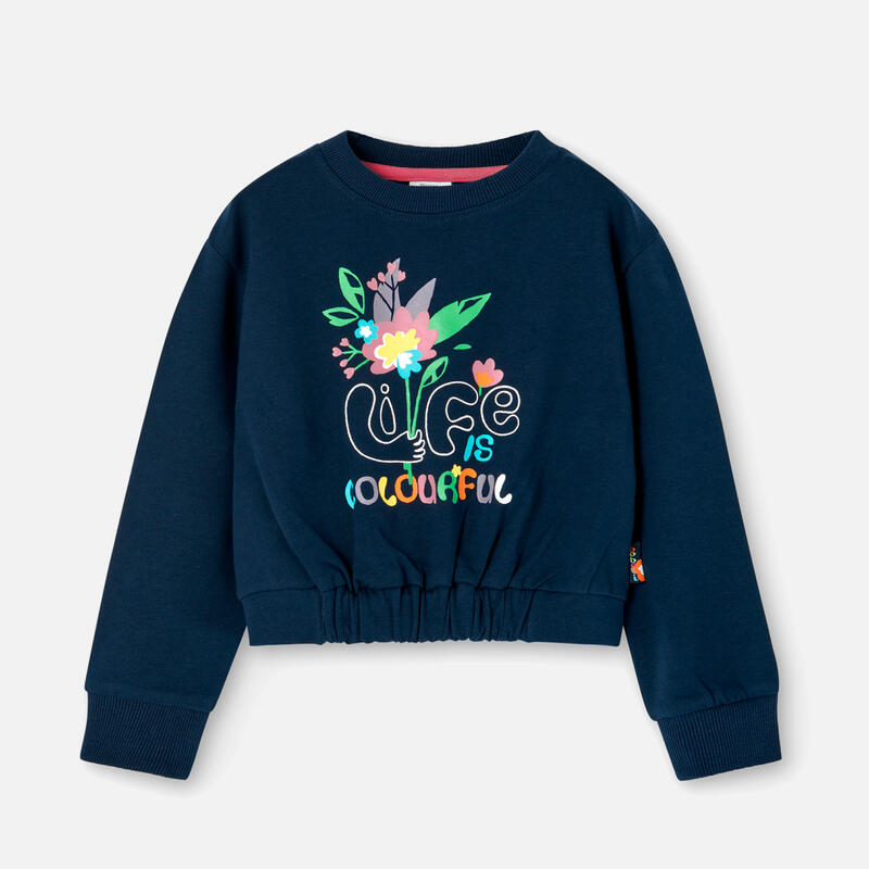 Sudadera Gimnasia Niña Boboli Azul