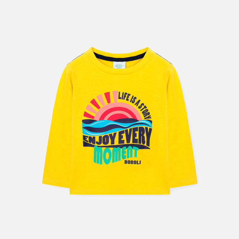 Camiseta Gimnasia Niño Boboli Amarillo