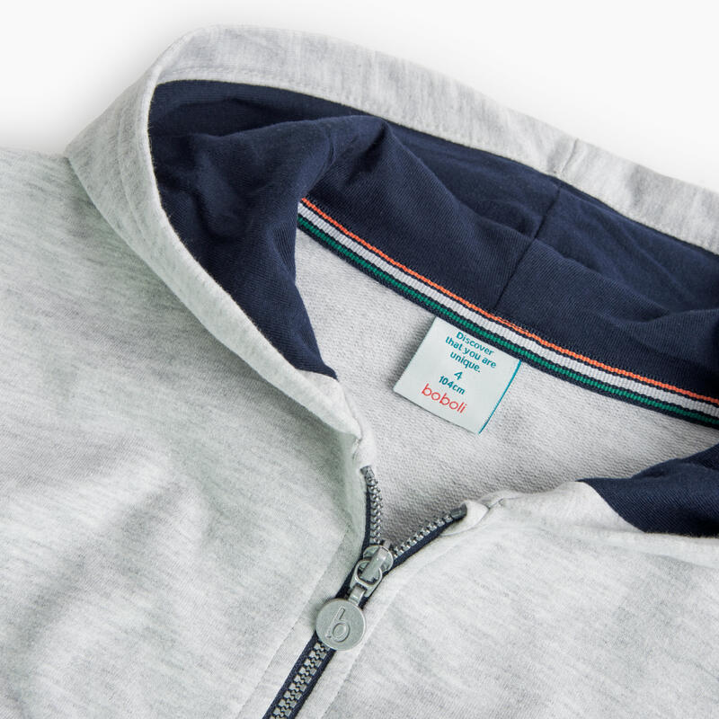 Sudadera Gimnasia Niño Boboli Gris