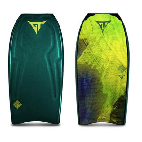 GT BOARDS Tabla de bodyboard GT, Mega-T Elementos Terra, Verde/Lima Gráfico 41"