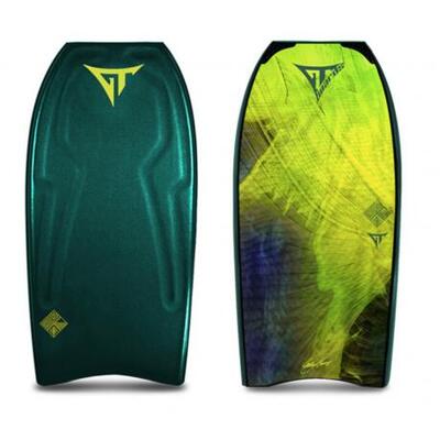Bodyboard gt, mega-t elements earth, groen en limoengroen grafisch 41