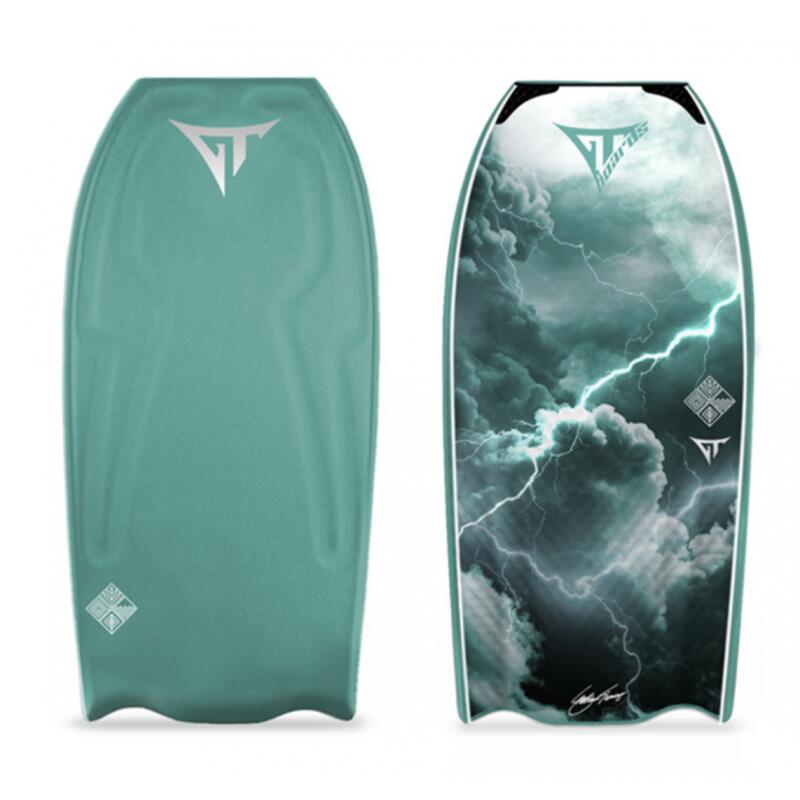 GT BOARDS Tabla de bodyboard GT, Mega-T Elementos Terra, Verde/Gráfico 42"