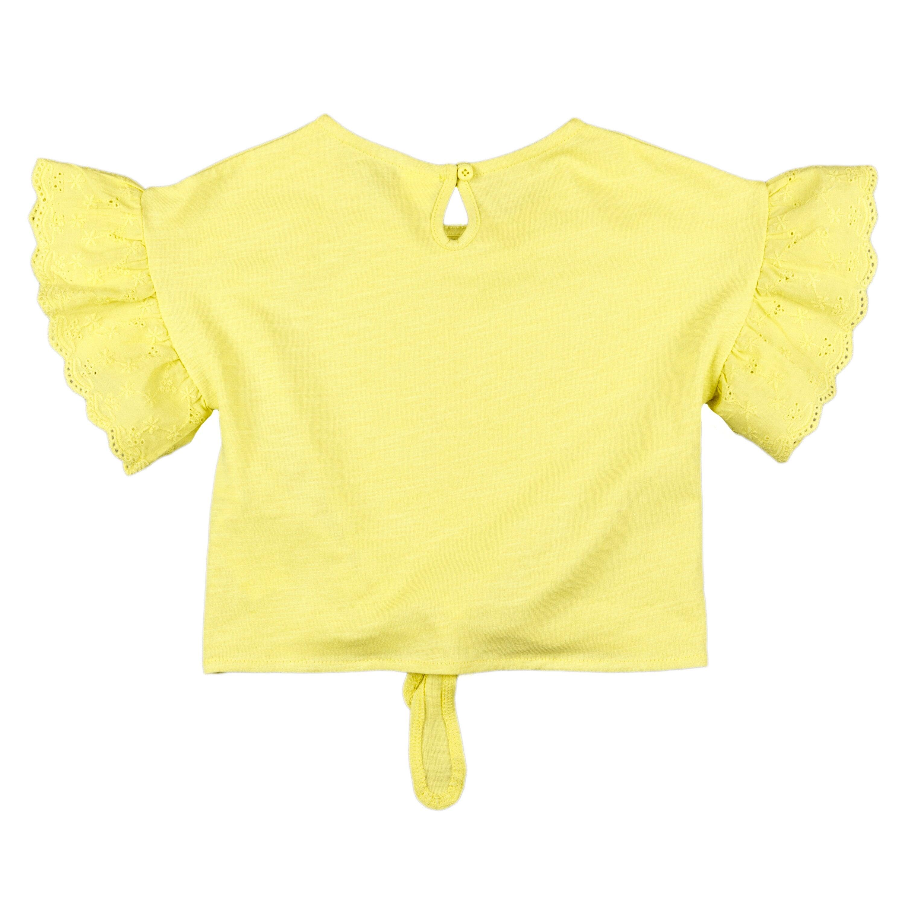 Camiseta amarela de 4/5