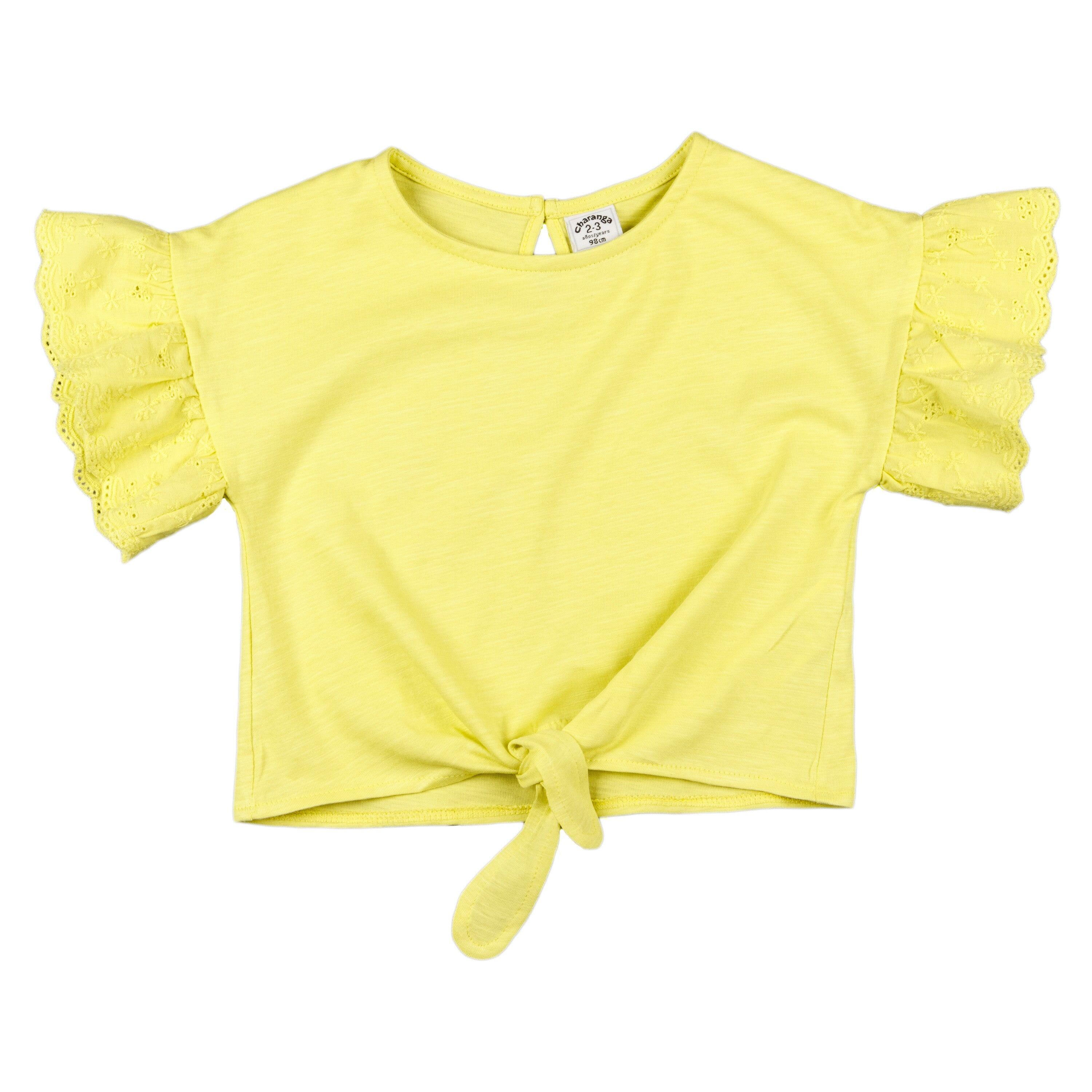 Camiseta amarela de 3/5