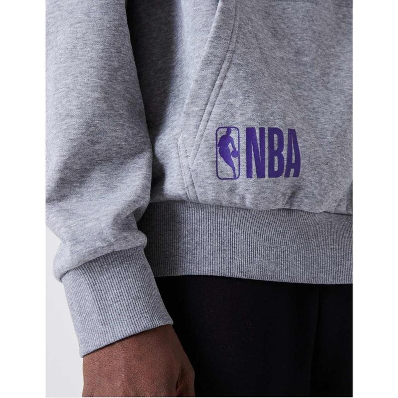 Sudaderas para Hombre New era Oversized lakers Gris