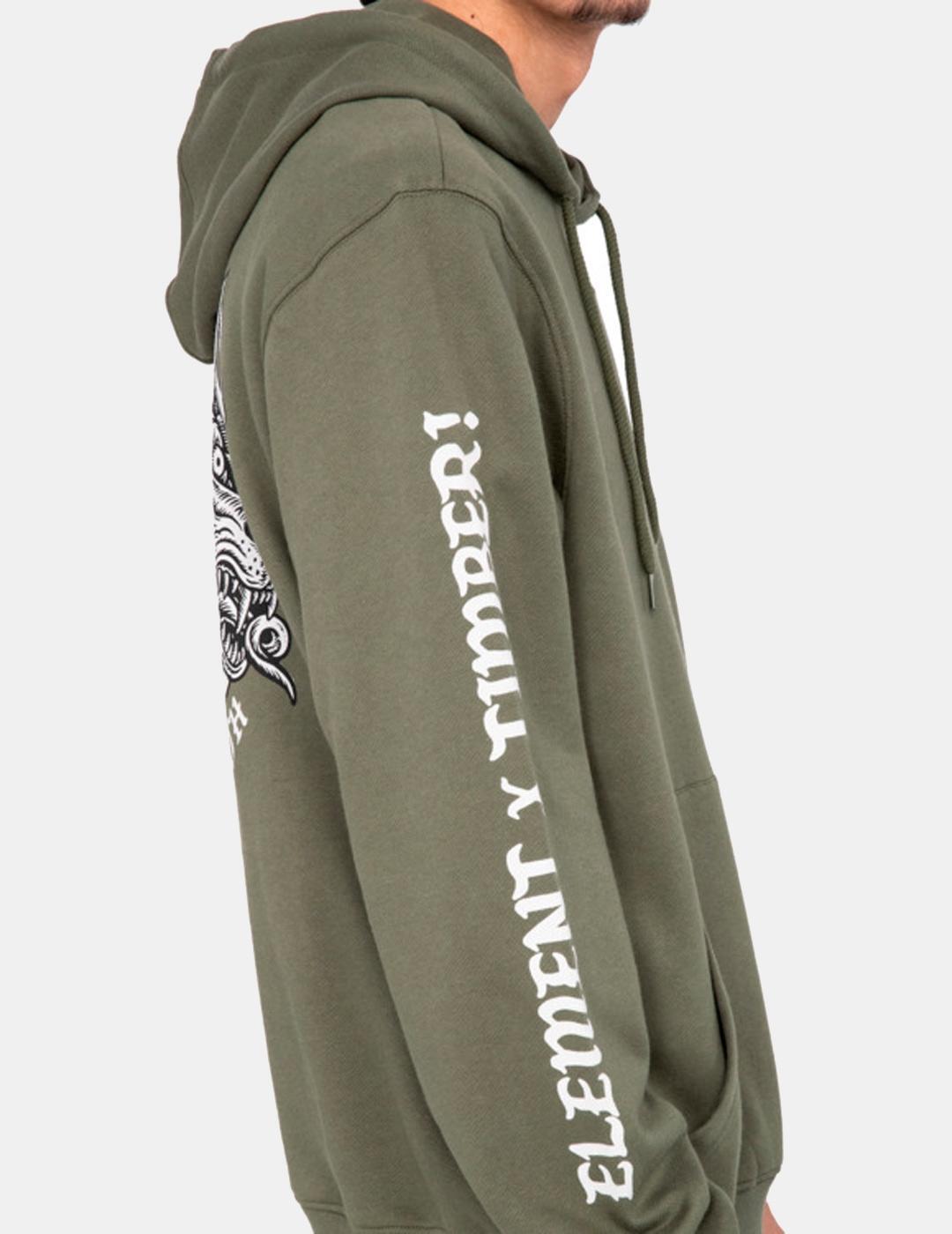 Sudaderas para Hombre Element Timber jester Verde 3/7