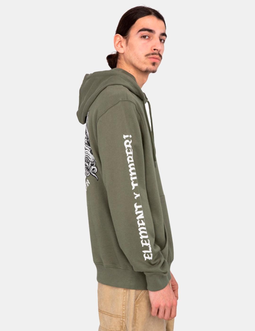 Sudaderas para Hombre Element Timber jester Verde 7/7