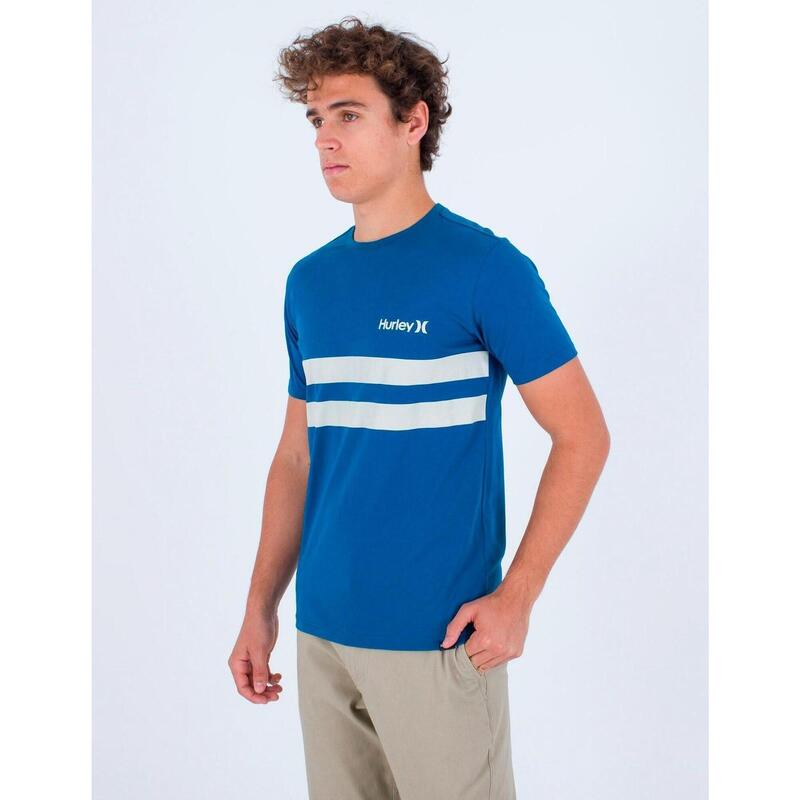 Camiseta Hombre Hurley Oceancare block party Azul