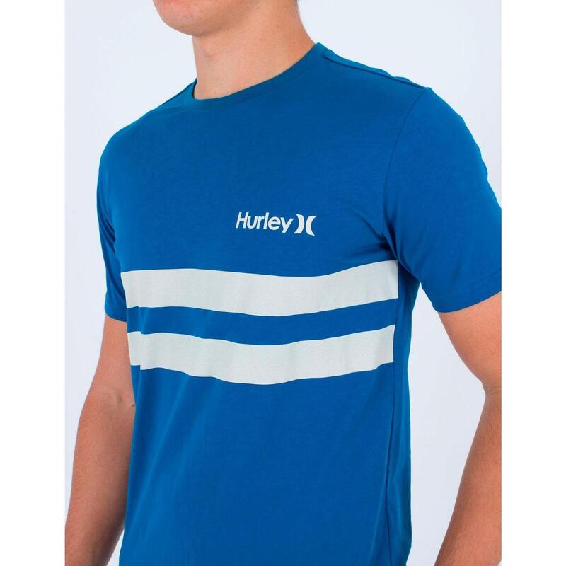 Camiseta Hombre Hurley Oceancare block party Azul