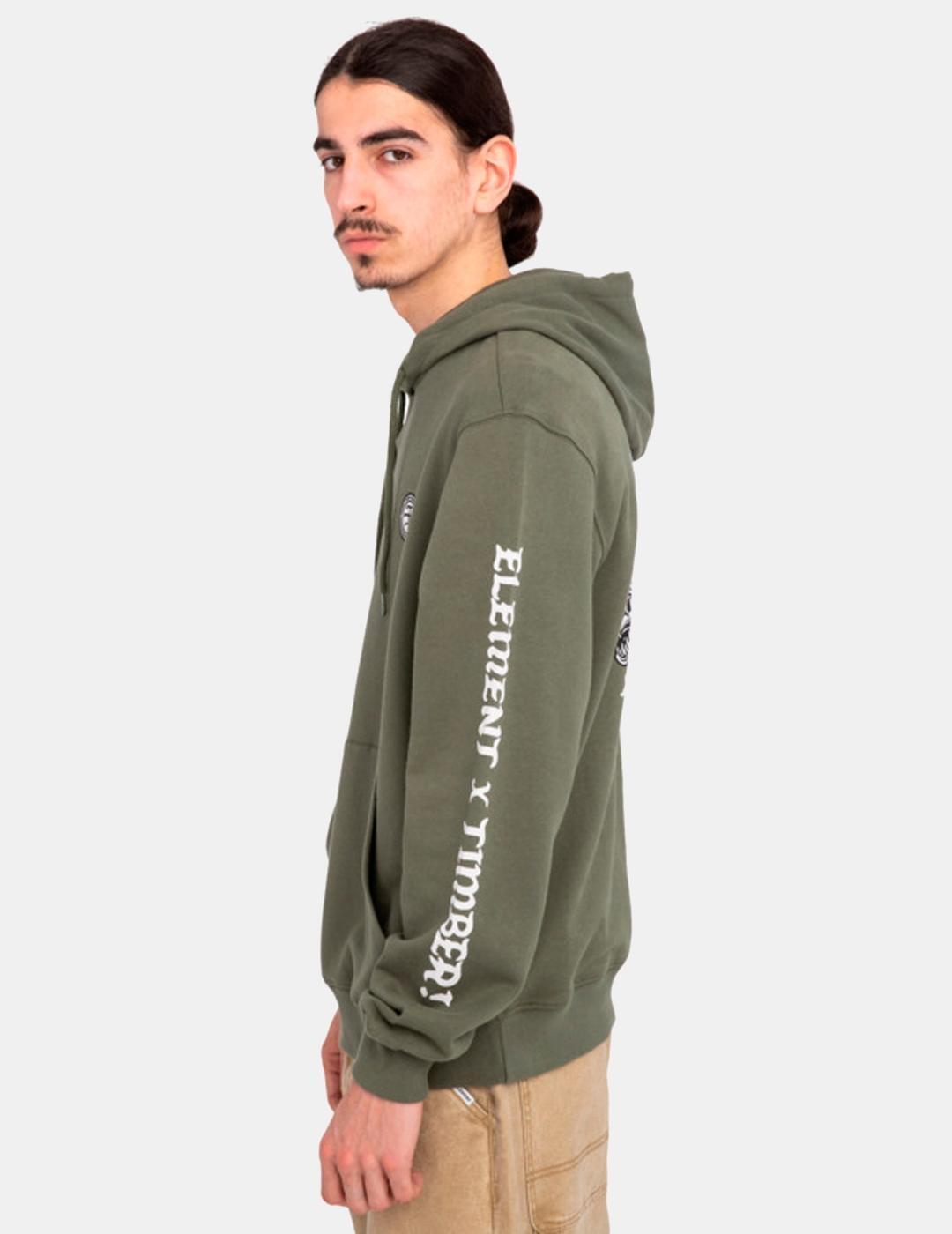 Sudaderas para Hombre Element Timber jester Verde 2/7