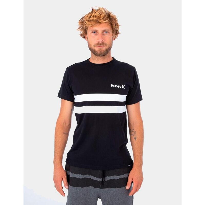 Camiseta Hombre Hurley  oceancare block party  Gris