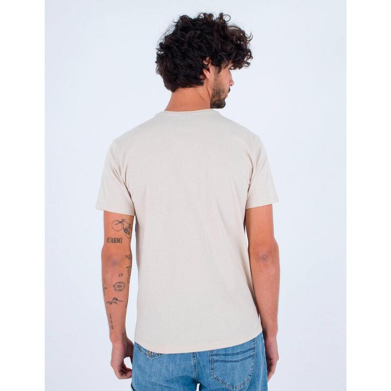 Camiseta Hombre Hurley Oceancare block party Beige