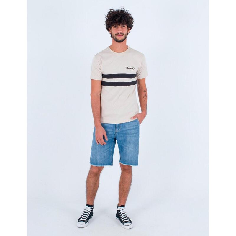 Camiseta Hombre Hurley Oceancare block party Beige