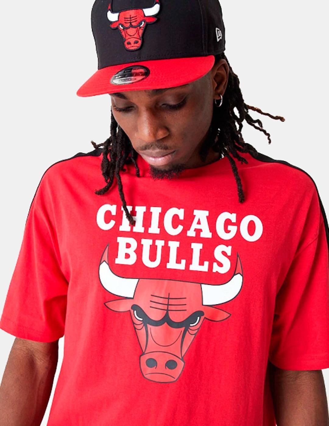 Camisetas para Hombre New era Block chicago bulls  Rojo 5/7