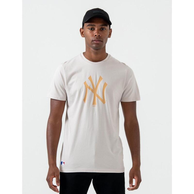 Camiseta NEW ERA TEAM LOGO NEW YORK YANKEES - Stone