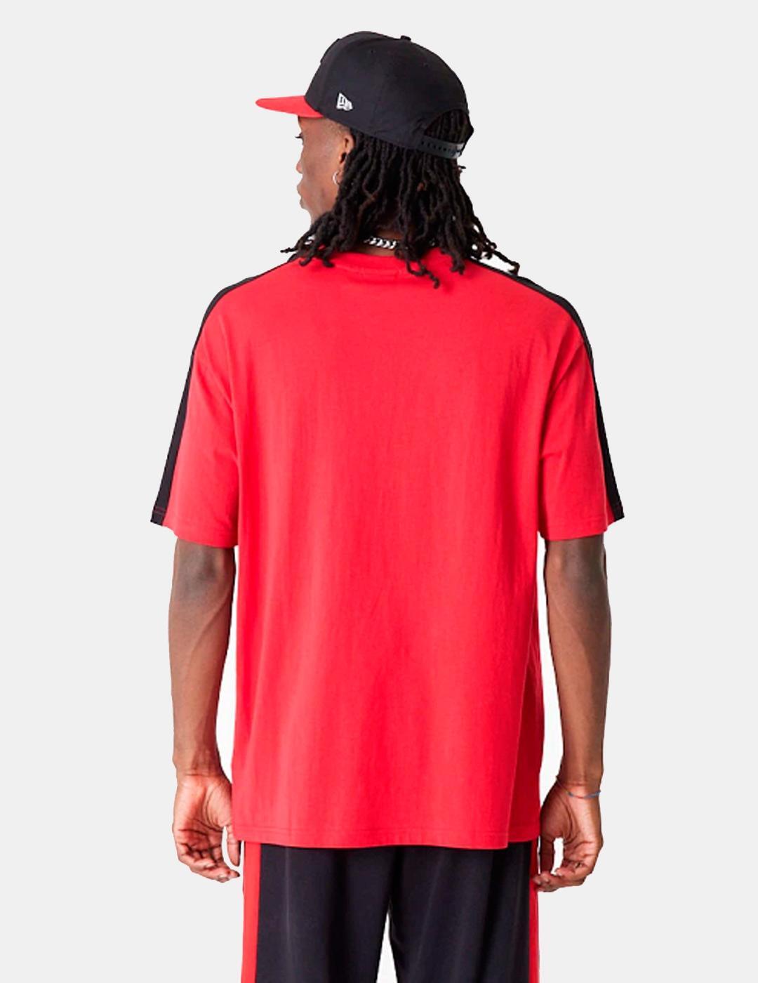 Camisetas para Hombre New era Block chicago bulls  Rojo 3/7