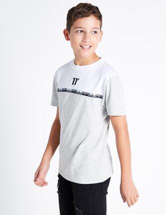 Camisetas para Niño Eleven degrees Jr double taped block Gris