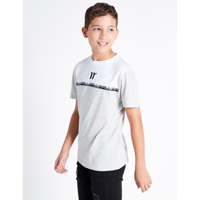 Camisetas para Niño Eleven degrees Jr double taped block Gris