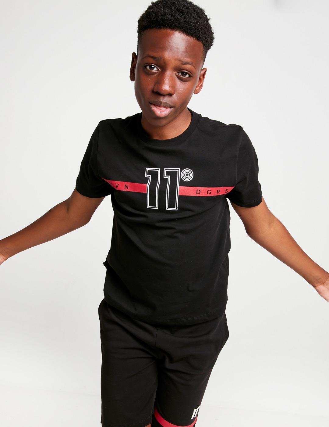 T-shirt 11 degrees modèle 11DJ3030-001 pour unisexe enfants 5/5