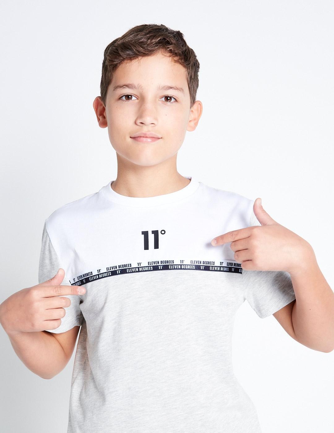 T-shirt 11 degrees modèle 11DJ3357-741 pour unisexe enfants 3/5