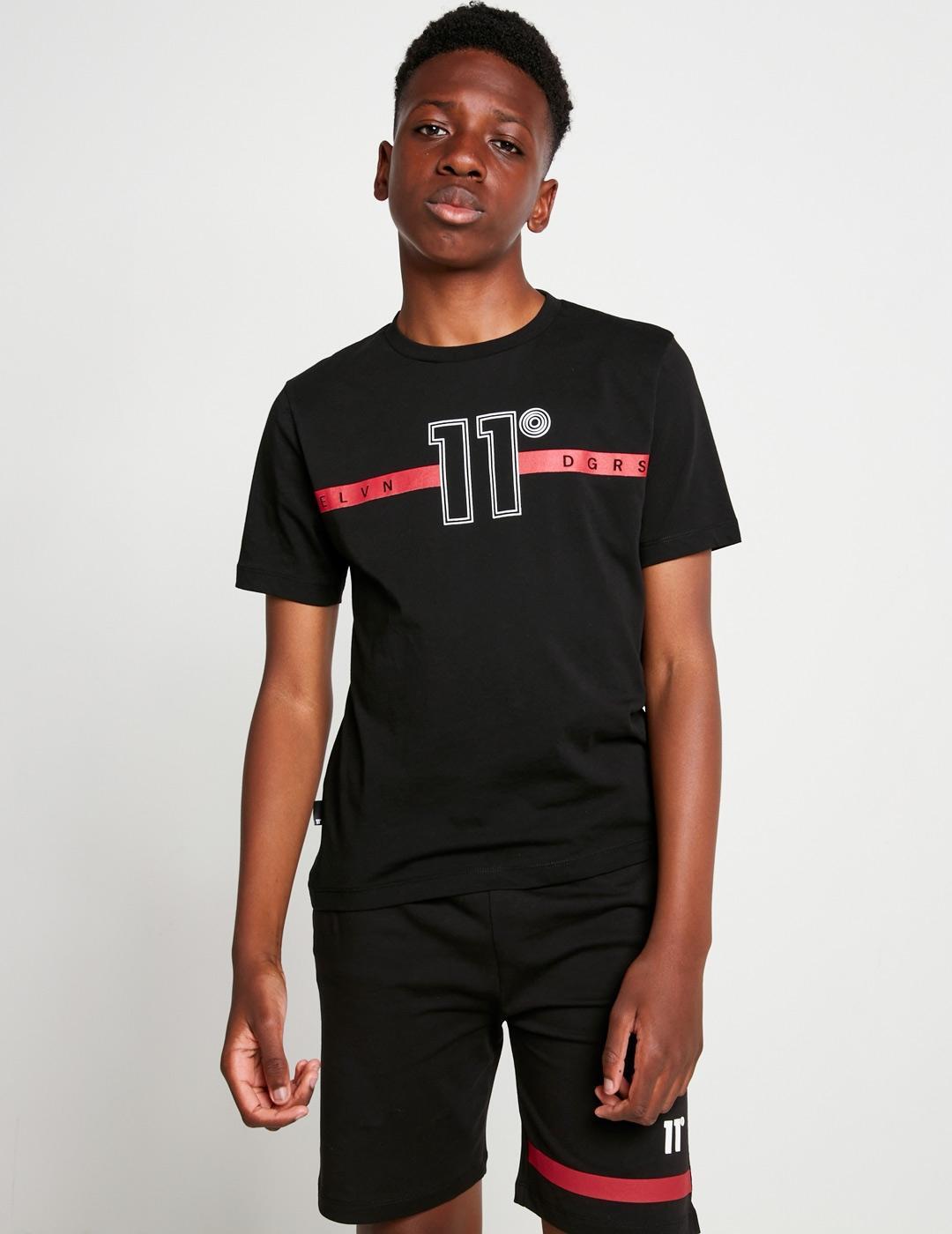 T-shirt 11 degrees modèle 11DJ3030-001 pour unisexe enfants 1/5