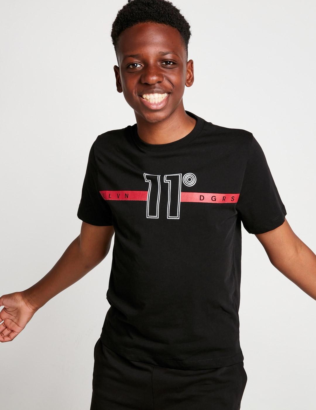T-shirt 11 degrees modèle 11DJ3030-001 pour unisexe enfants 3/5