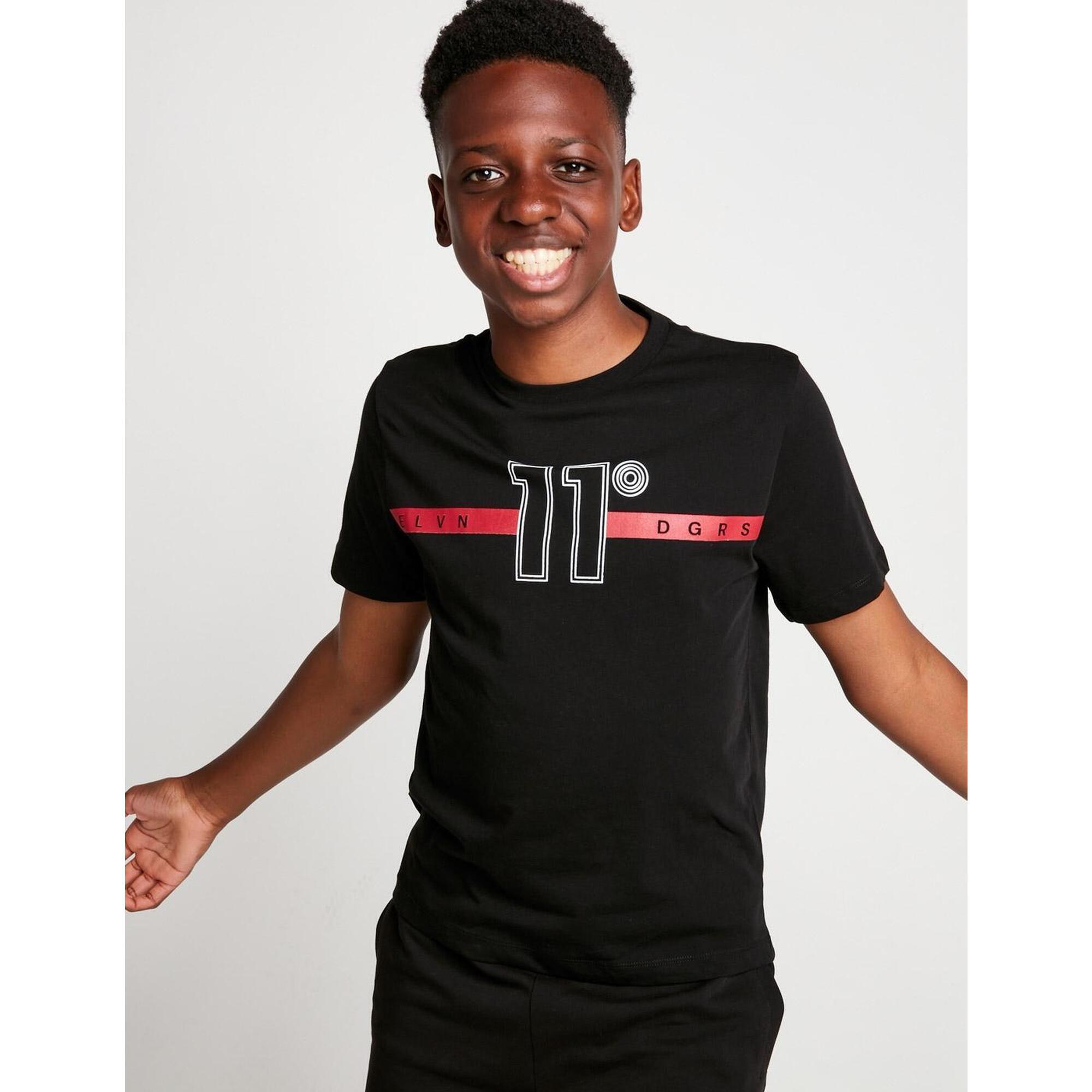 Camisetas para Nino Eleven degrees Jr graphic Negro Decathlon