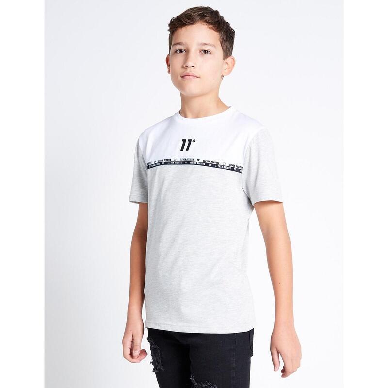 Camisetas para Niño Eleven degrees Jr double taped block Gris