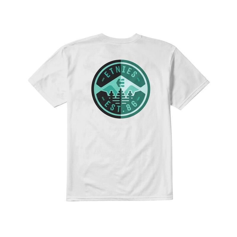 Camiseta Hombre Etnies 3 pines Blanco