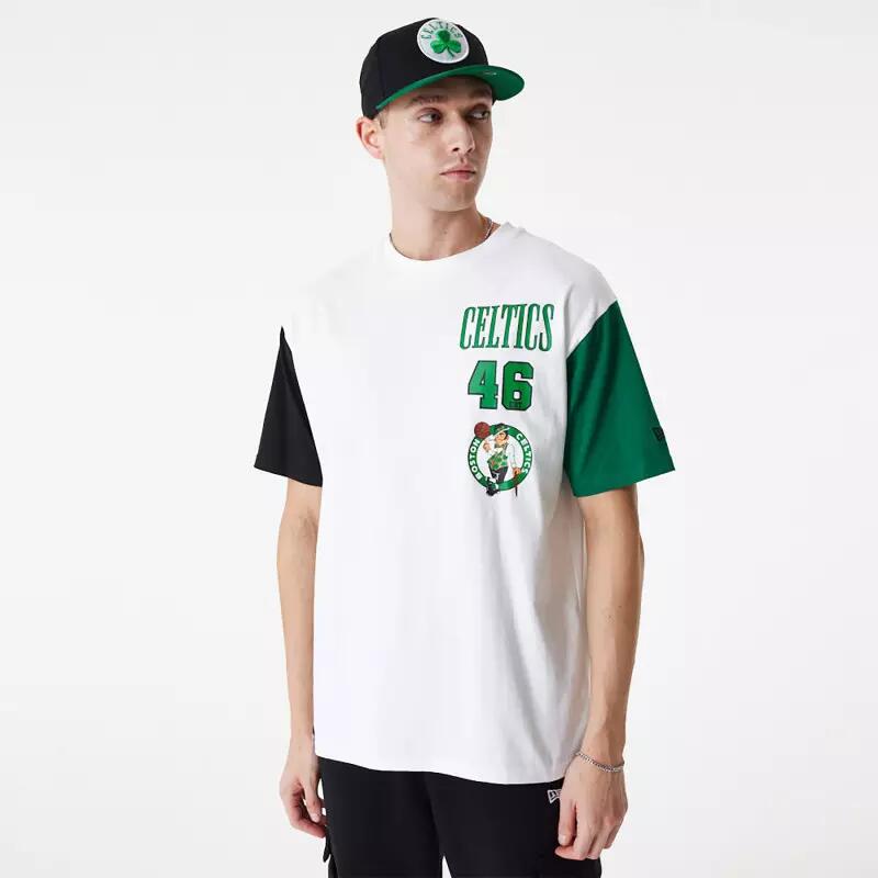 Camisetas para Hombre New era Cut sew boston celtics Blanco