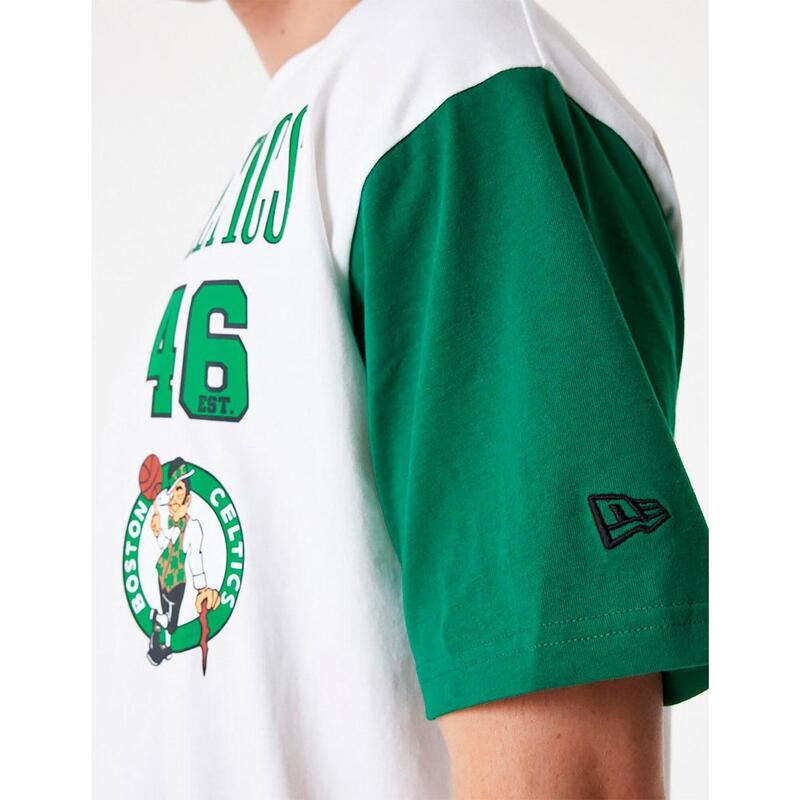 Camisetas para Hombre New era Cut sew boston celtics Blanco