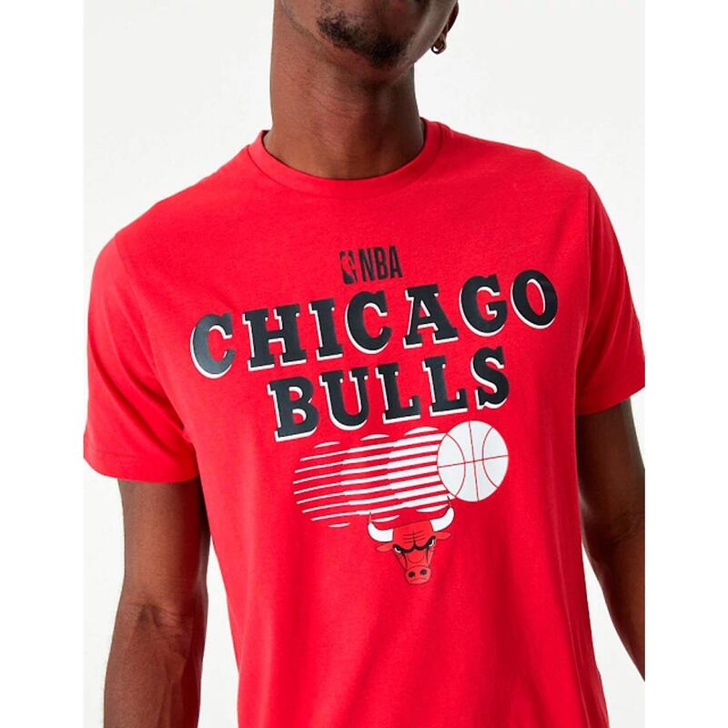 Camisetas para Hombre New era  graphic chicago bulls Rojo