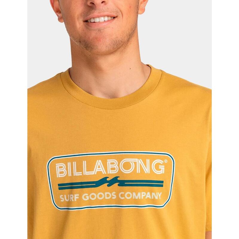 Camiseta para Hombre Billabong Trademark Amarillo