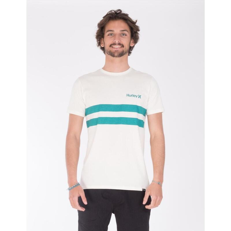 Camiseta Hombre Hurley Oceancare block party Blanco