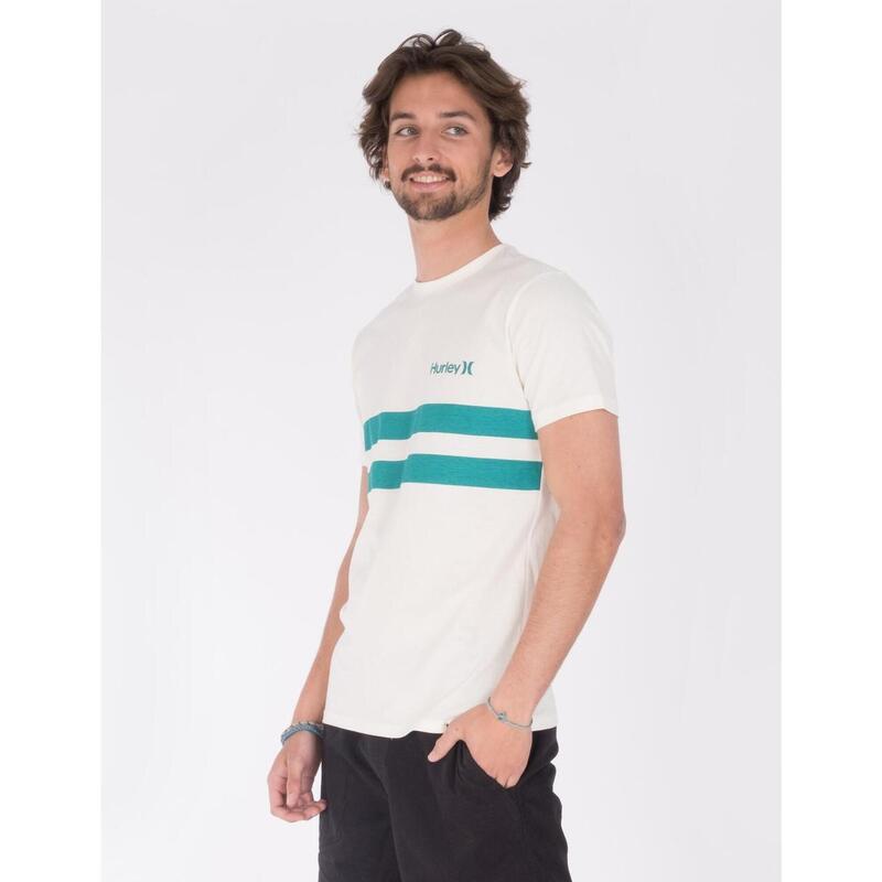 Camiseta Hombre Hurley Oceancare block party Blanco