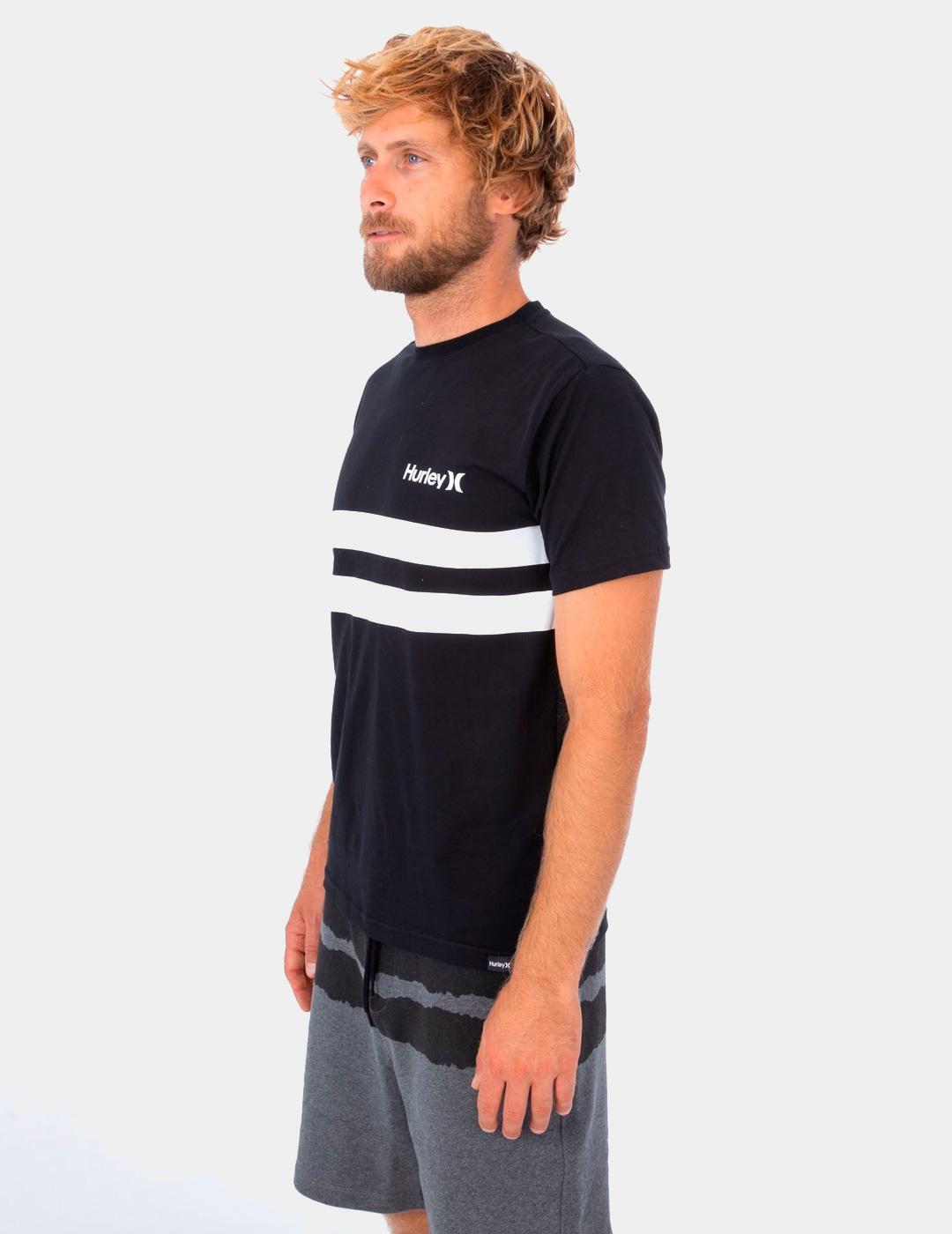 Camiseta Hombre Hurley  oceancare block party  Gris 4/4