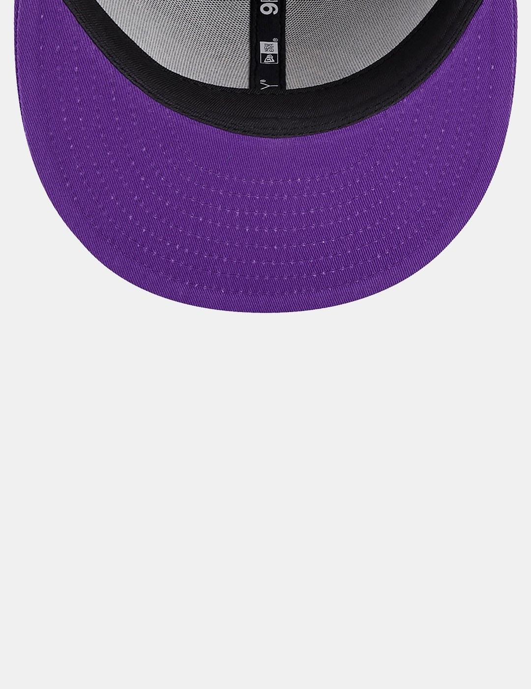 Casquettes New Era New Era 950 patch latéral contrasté Lakers Noir 4/4