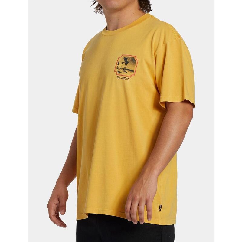 Camiseta para Hombre Billabong Reflections Amarillo