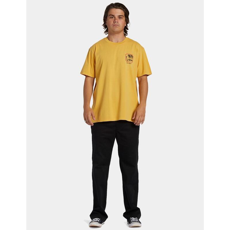 Camiseta para Hombre Billabong Reflections Amarillo