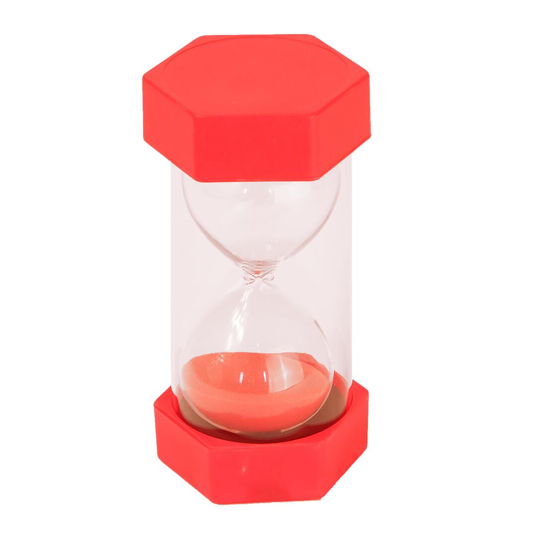Zandloper XL - 1 minuut - Grote zandloper - Rood 1/1