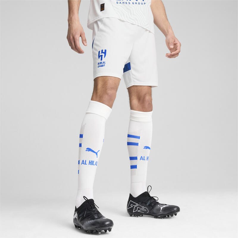 Al Hilal Saoedi F.C. 24/25 short voor heren PUMA White Blue Intense