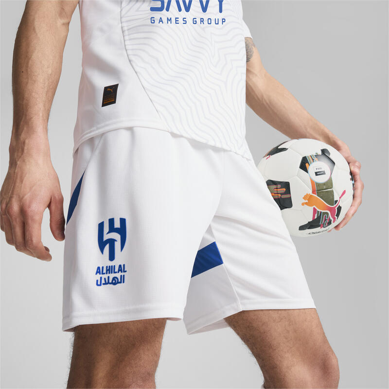 Al Hilal Saoedi F.C. 24/25 short voor heren PUMA White Blue Intense