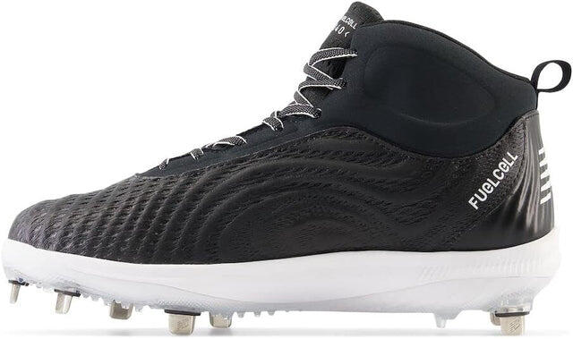 NEW BALANCE Honkbalschoenen - Mid Hoog - Metalen Spikes - 4040v7 - Zwart/Wit