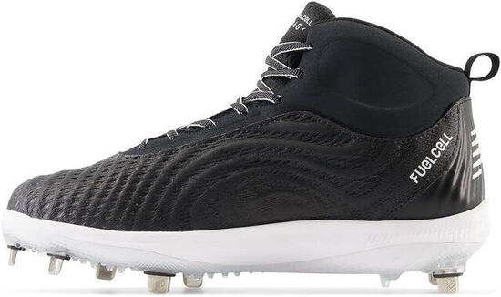 Baseballschuhe - Halbhoch - Metallstollen - 4040v7 - Schwarz/Weiß